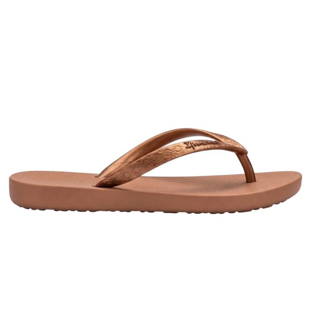 Ipanema Womens/Ladies Anatomical Moulded Footbed Flat Flip Flops / Brown